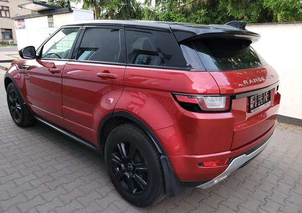 Land Rover Range Rover Evoque cena 84900 przebieg: 92135, rok produkcji 2017 z Pruszcz Gdański małe 631